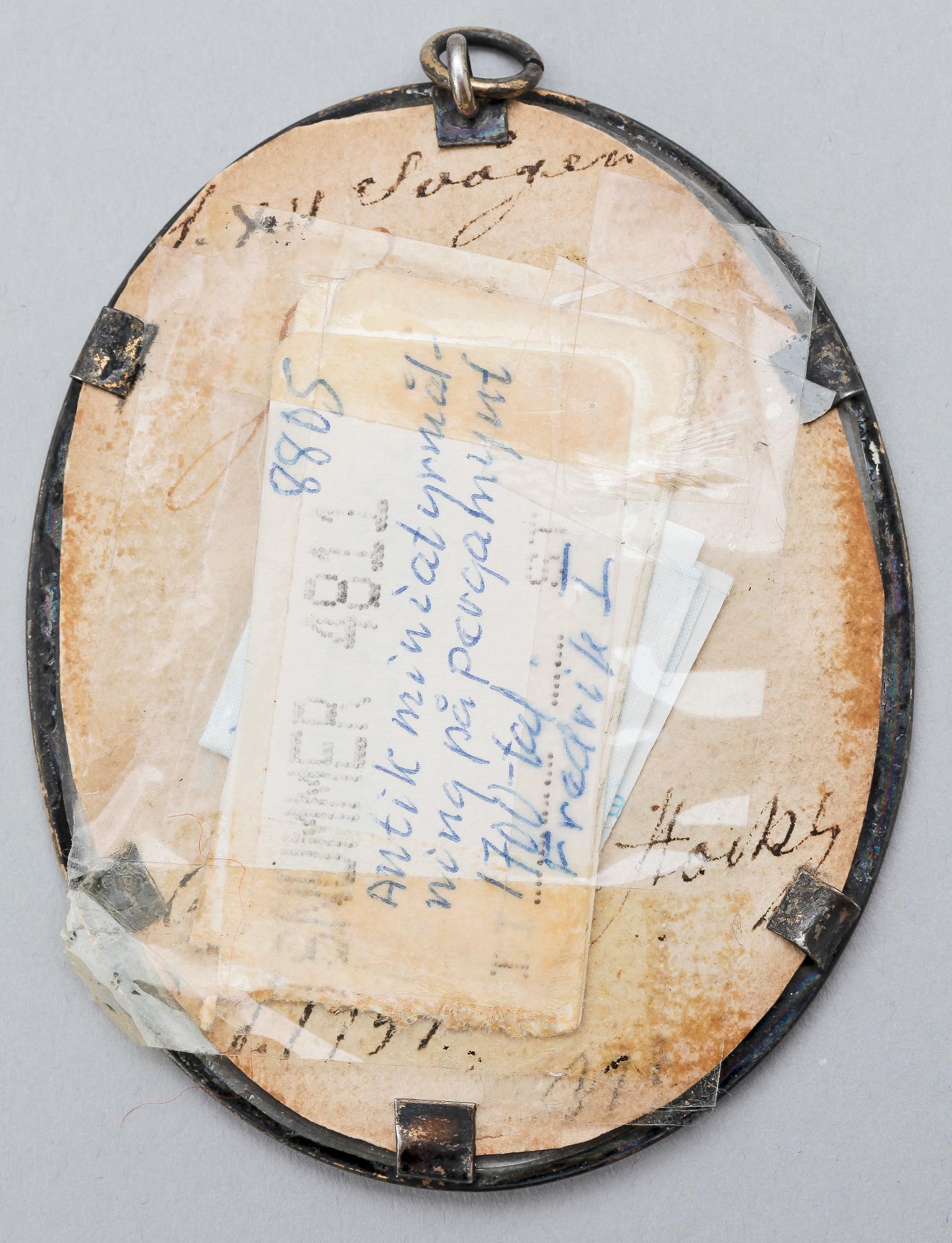 OKÄND KONSTNÄR, gouache, miniatyr, 1700-tal.