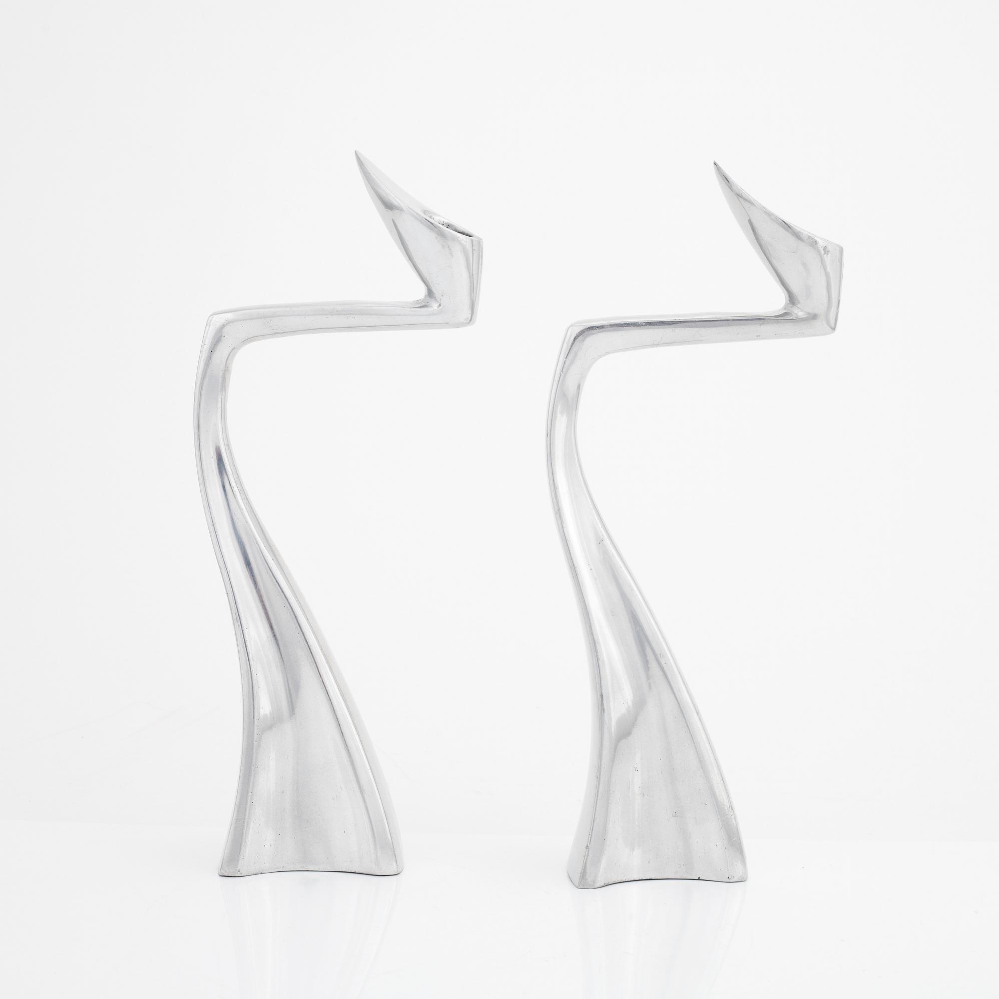 Matthew Hilton, ljusstakar, ett par, "Swan", Escapade.