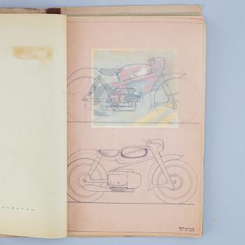 Sixten Sason, watercolours, 9, signed and dated -51.