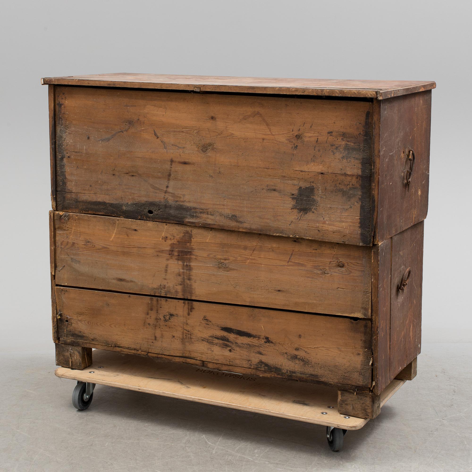 DRAGKISTA, gustavianskt provinsarbete, omkring 1800.