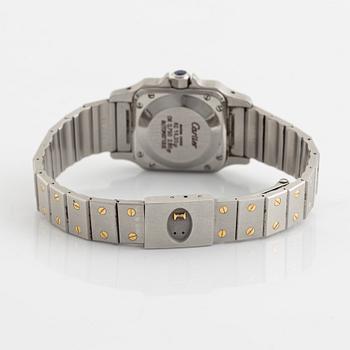 Cartier, Santos Carrée, wristwatch, 23,5 x 23,5 (34,5) mm.