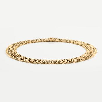 Collier 18K guld, JE Hellströmer.