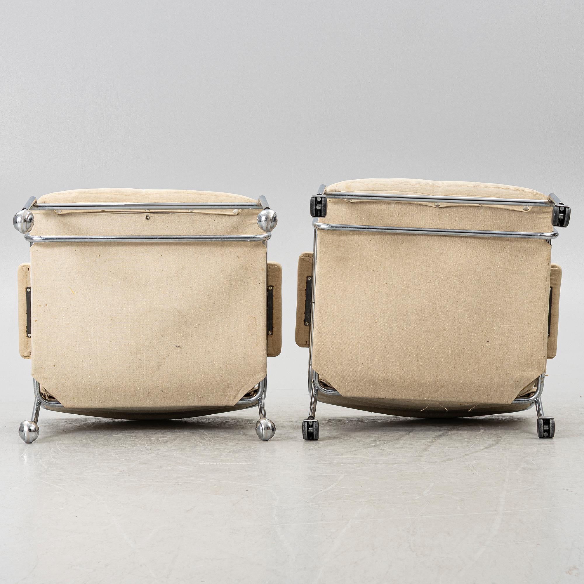 Fåtöljer, ett par, 1970-80-tal.