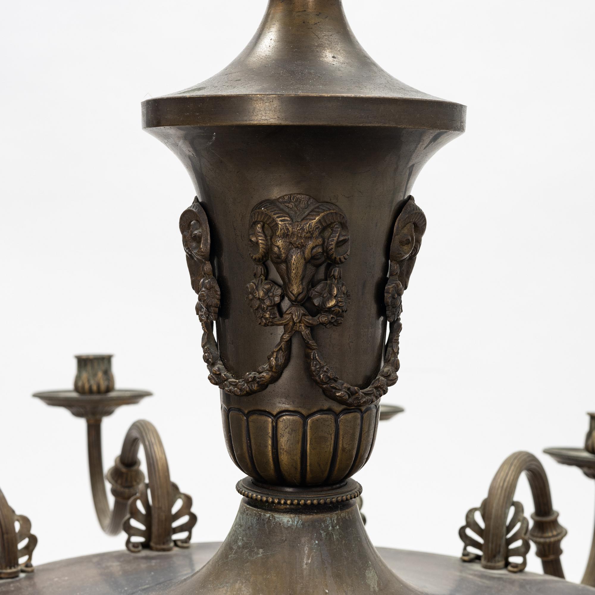 An Empire style ceiling, light, early 20th Century.