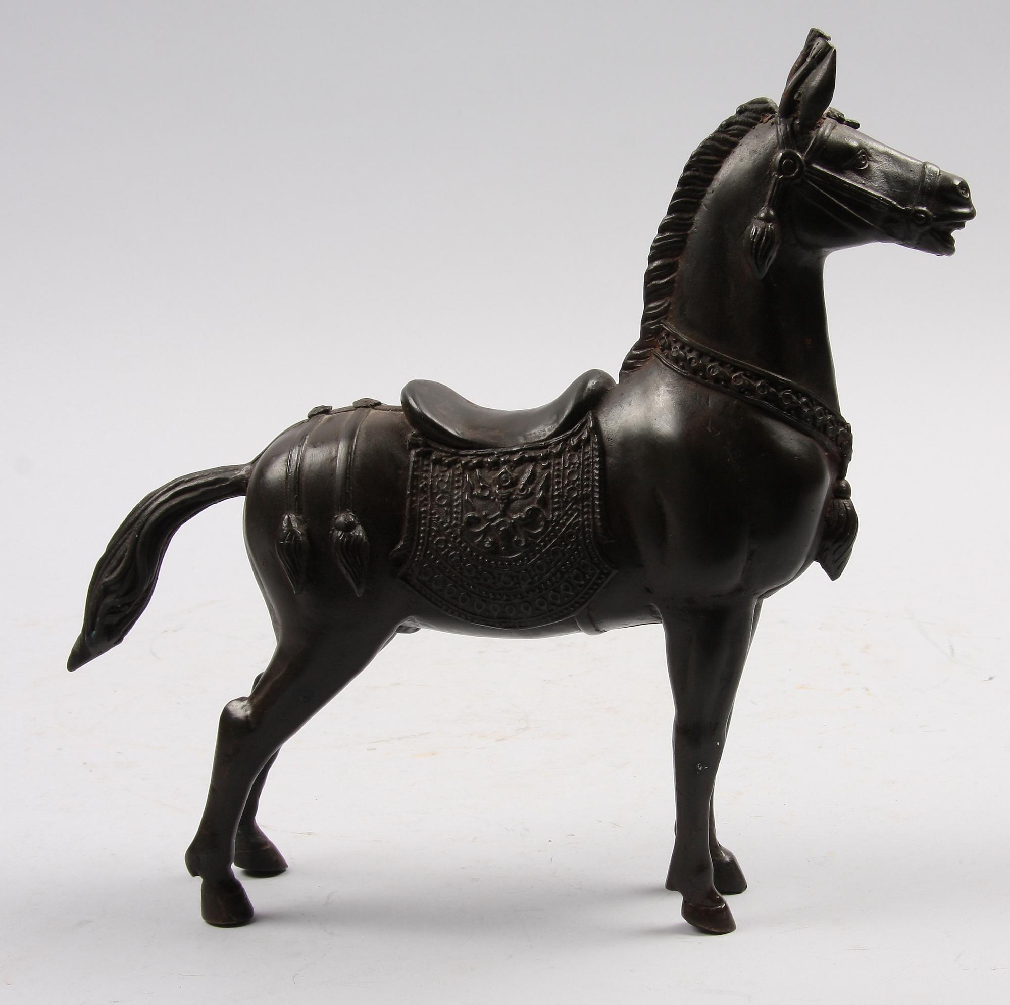 SKULPTUR, metall, orientalisk.