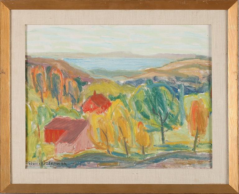 ELVINE OSTERMAN, olja på duk, signerad.