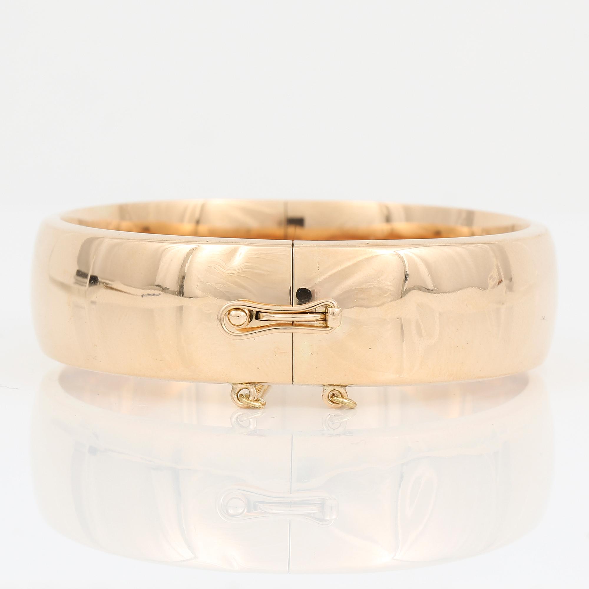 ARMBAND, 14K guld. Helsingfors, Finland 1962. Vikt 28,83 gram.