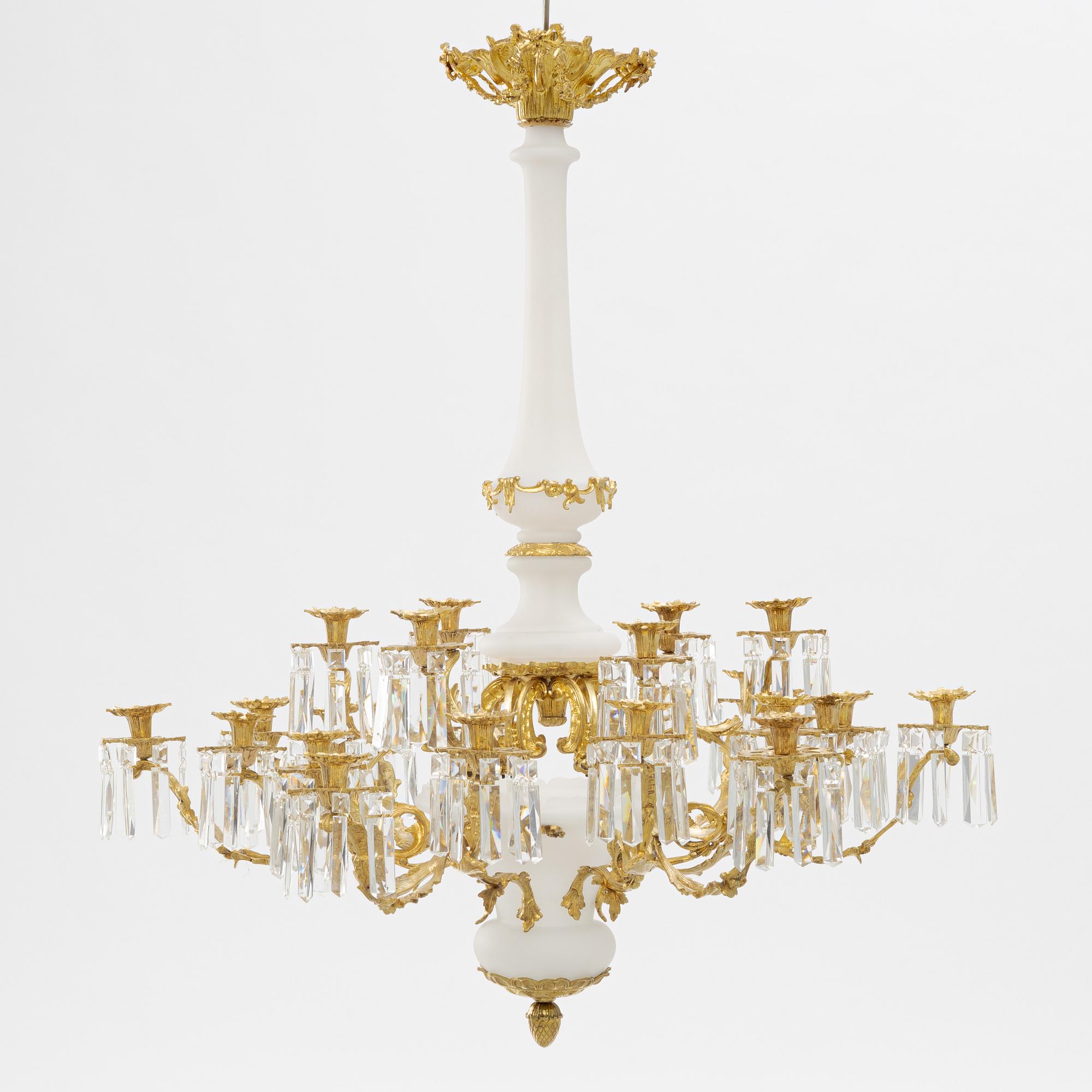 Ljuskrona, Oscariansk, omkring 1900.