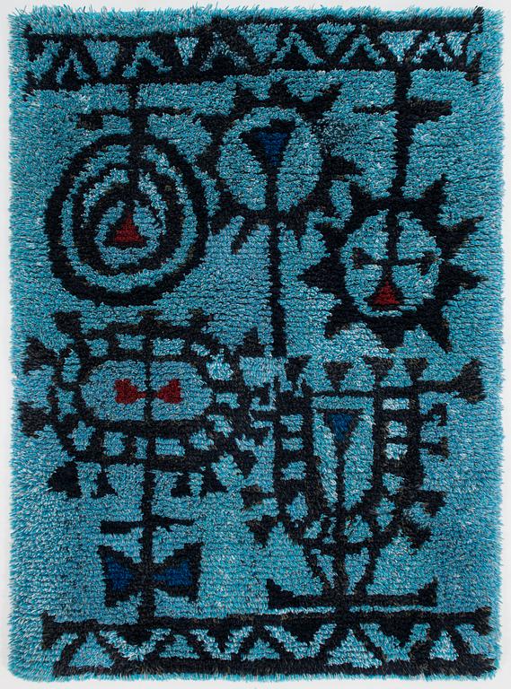 Timo Sarpaneva, rya/ryamatta, Finska Handarbetes Vänner. Ca 150x110 cm.