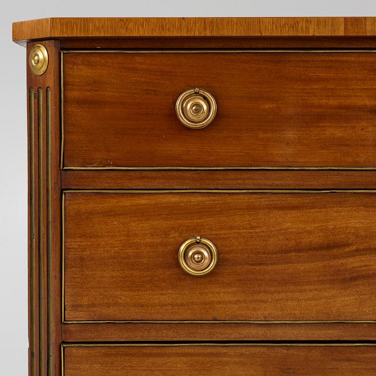 Byrå, sengustaviansk, sent 1700-tal.