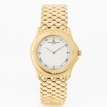 Baume & Mercier, wristwatch, 18K gold, 32 mm.