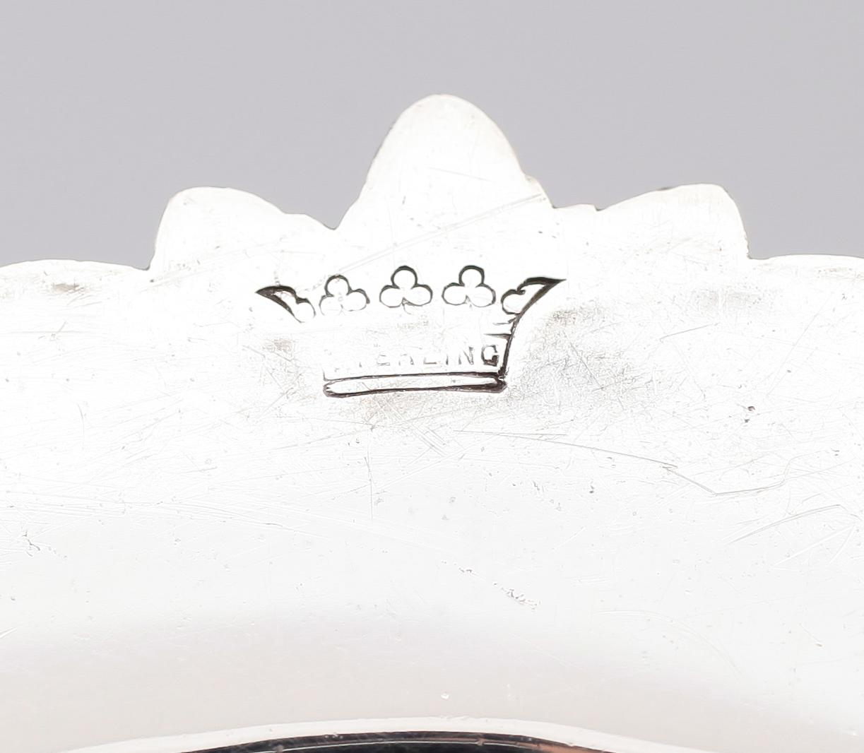LJUSSTAKAR, 1 par, sterlingsilver, Mermod Jaccard & King Co, USA, 1900-talets första hälft. Total vikt ca 2274 gr.