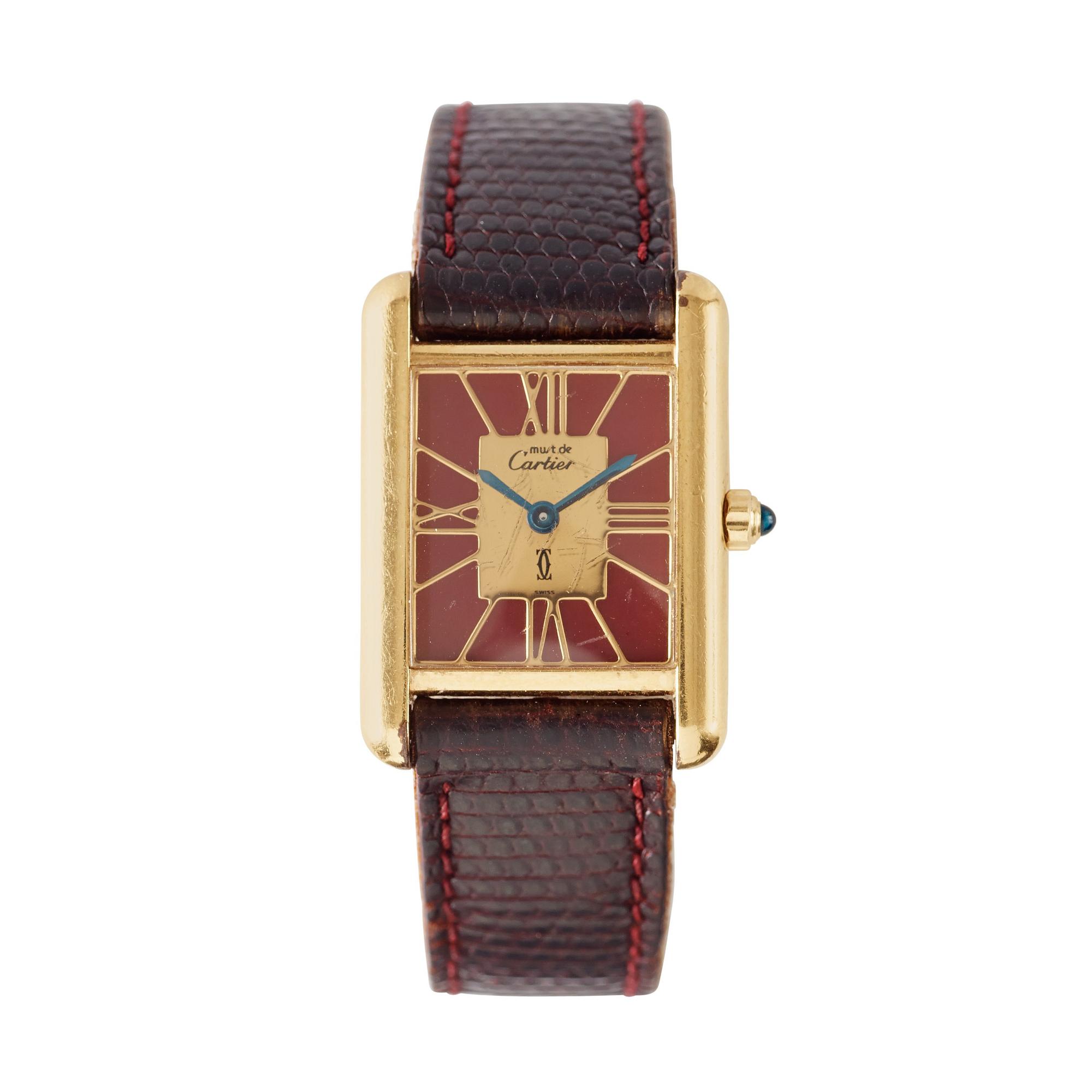 Cartier - Must de Cartier "Tank". Sterling silver. Quartz. 20 x 20 mm.