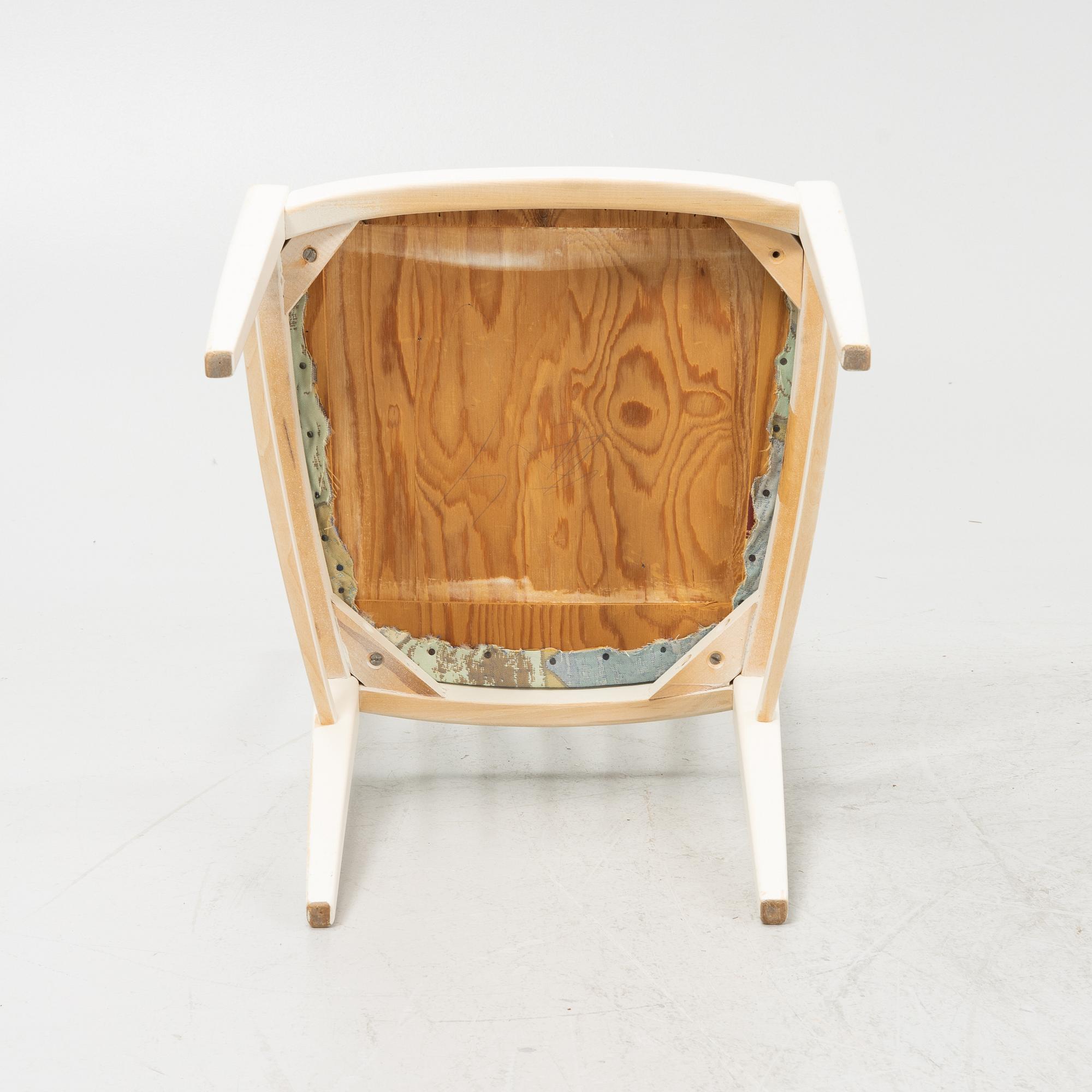 Carl Malmsten, a dining table with four chairs, 'Herrgården', Bodafors, second half of the 20th century.