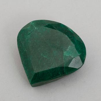 SMARAGD, päronformad, ca 181 ct, oinfattad.