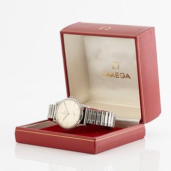 Omega, Seamaster 30, "Linen Dial", armbandsur, 35 mm.