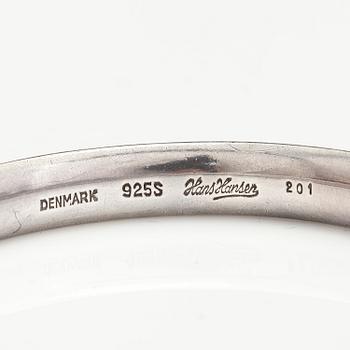 Hans Hansen, armring, modell 201, sterling silver, Danmark.
