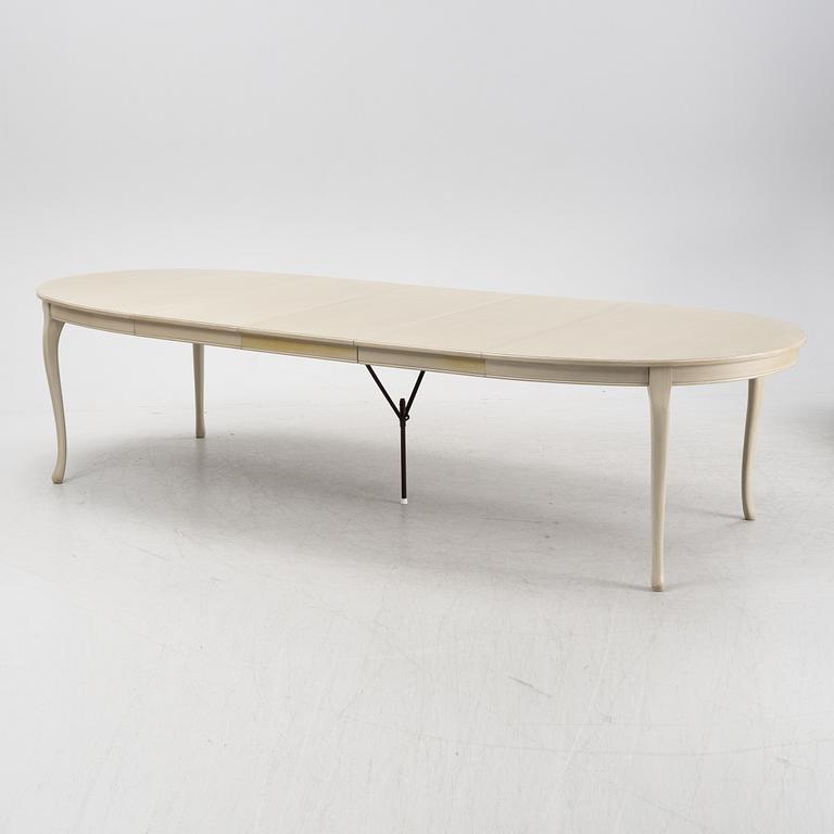 A 14 pieces rococo style dining set from Åmells, 20th Century.