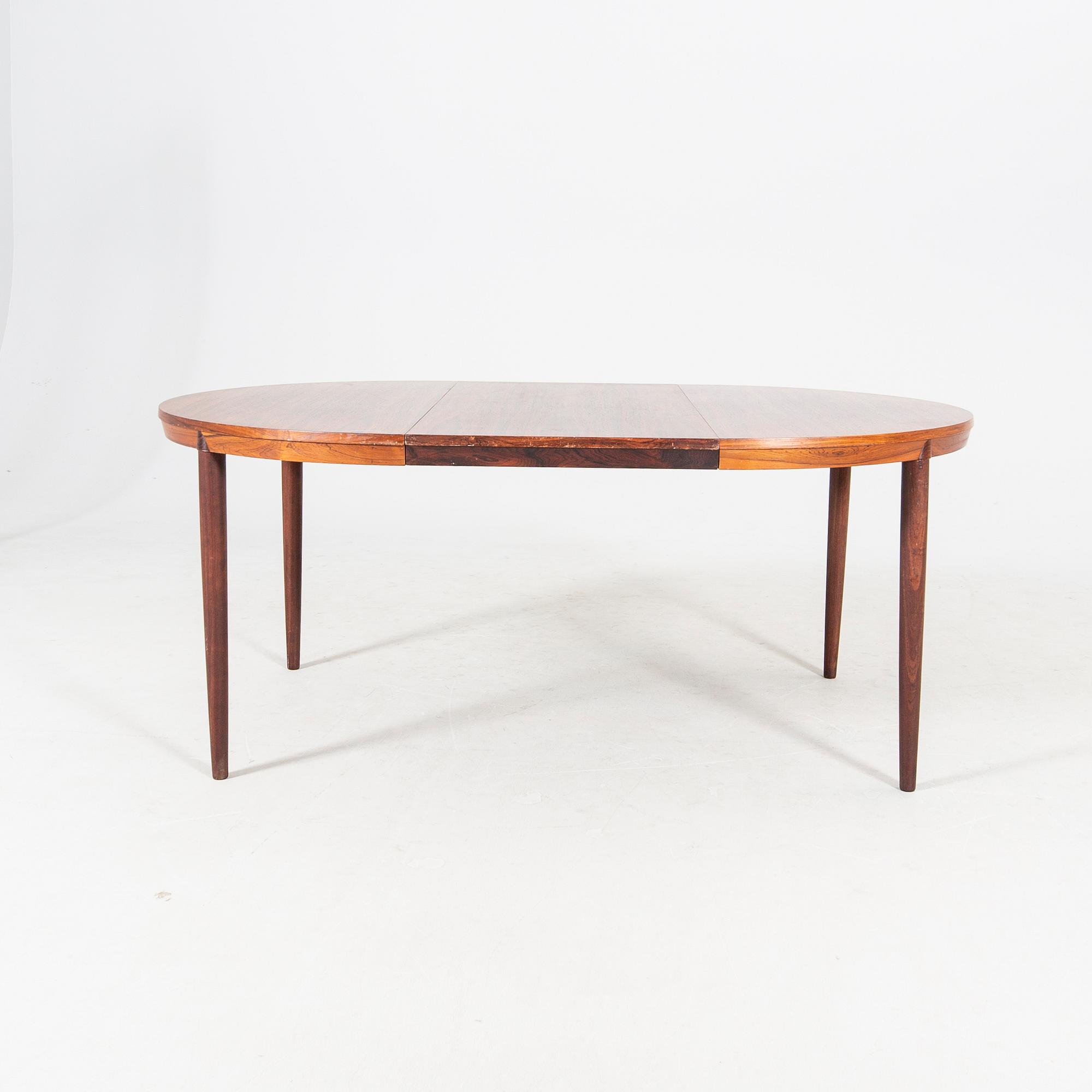 A Severin Hansen jacaranda dining table 1960s Denmark.
