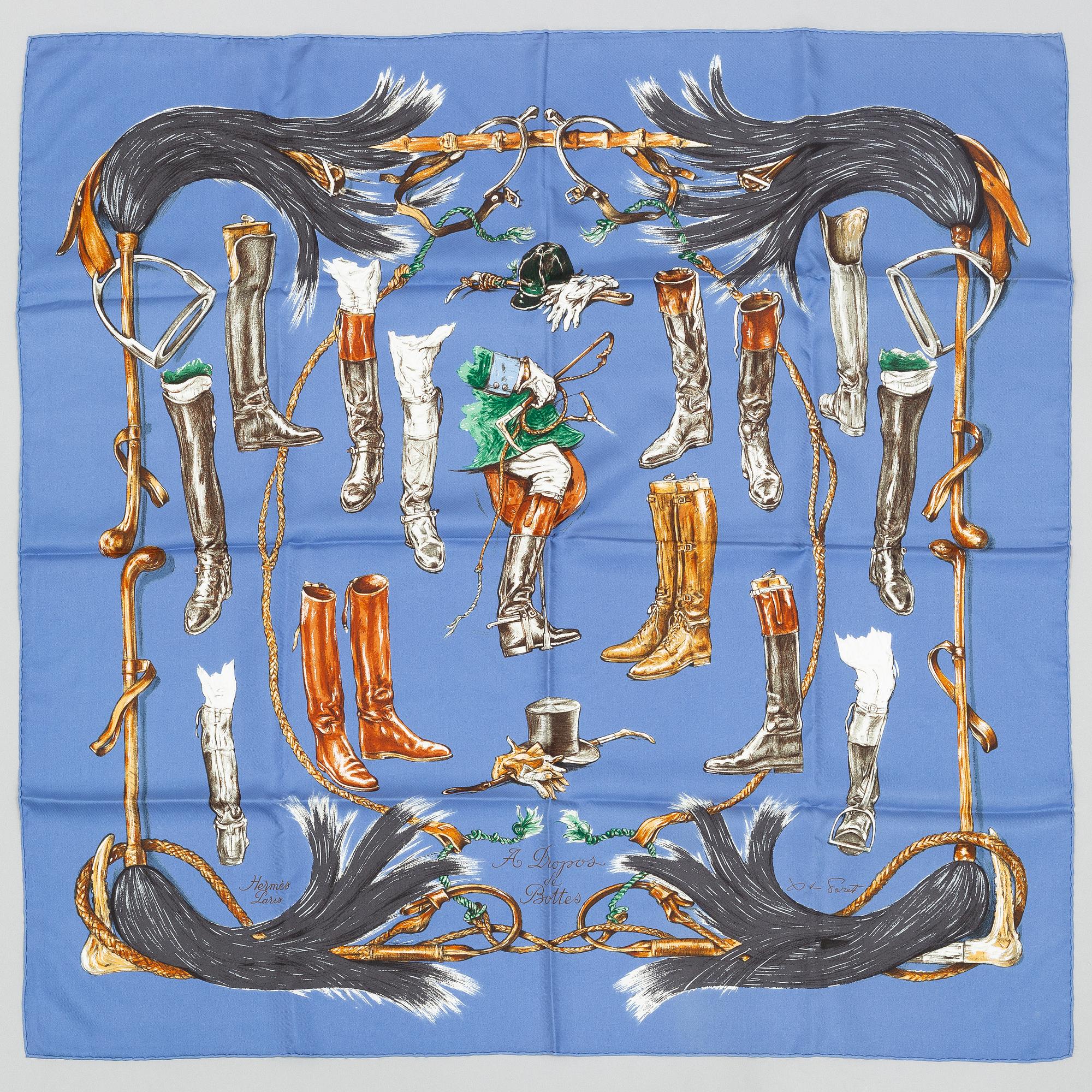Hermès, scarf, "A Propos de Bottes".