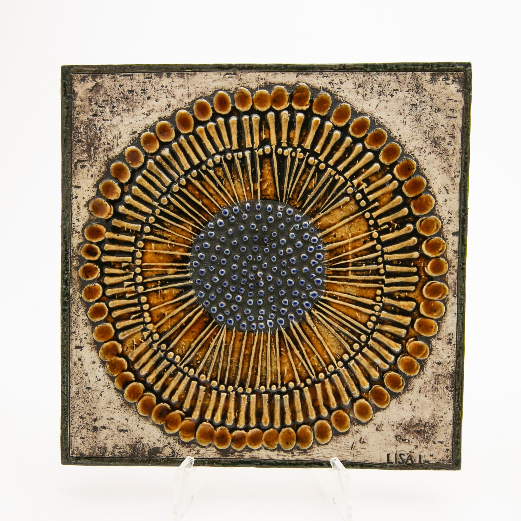 Lisa Larson, Wall reliefs, 2 pcs, stoneware, Gustavsberg.