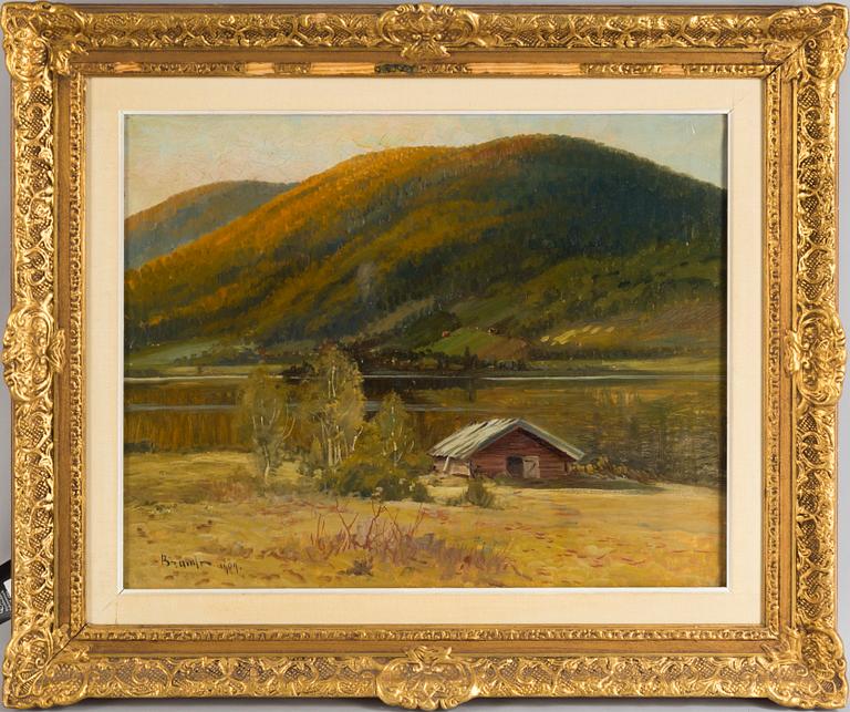 CARL BRANDT, oil on canvas, signed and dated 1909.