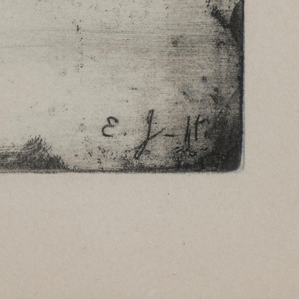 EERO JÄRNEFELT, mjukgrundsetsning, märkt i plåten E. J-lt.