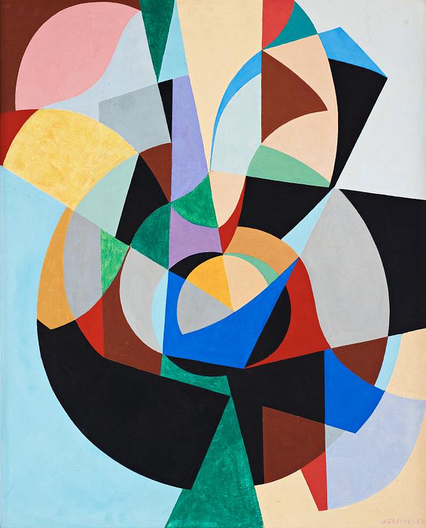 PER-ERIK BÖKLIN, tempera on panel, signed and dated -51.