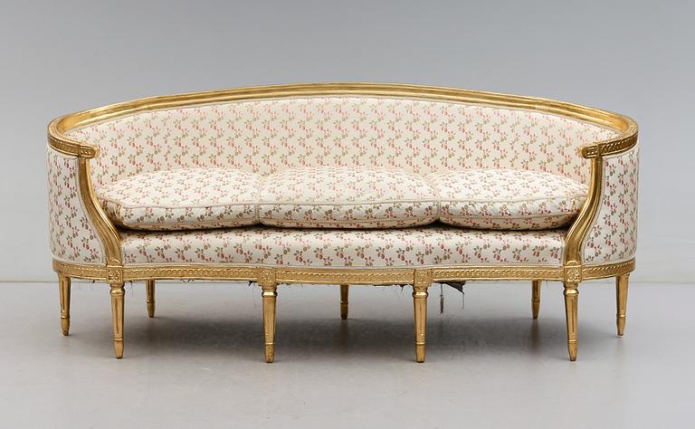SOFFA, gustaviansk, 1700-talets andra hälft.