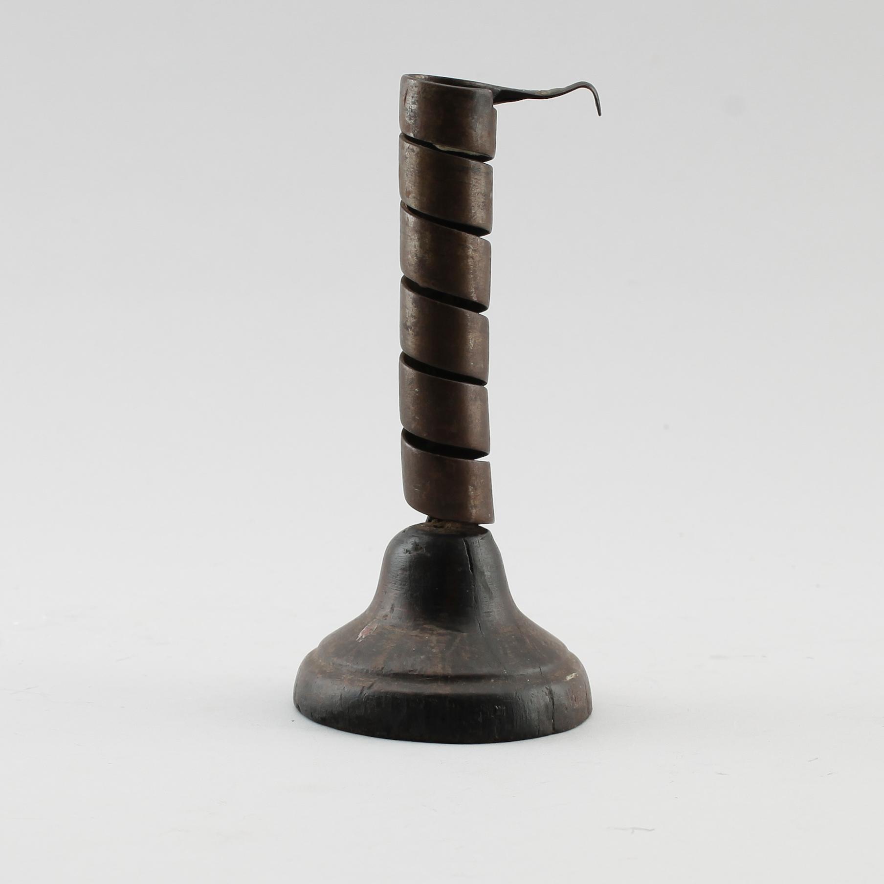 LJUSSTAKE, plåt, 1700-tal.