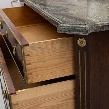 A Gustavian style chest of drawers, first half of the 20th Century.