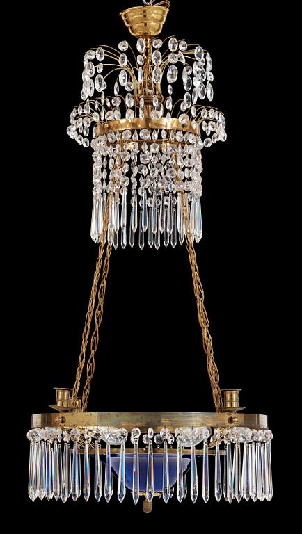 LJUSKRONA, sengustaviansk, 1800-tal. Höjd: ca 102 cm.