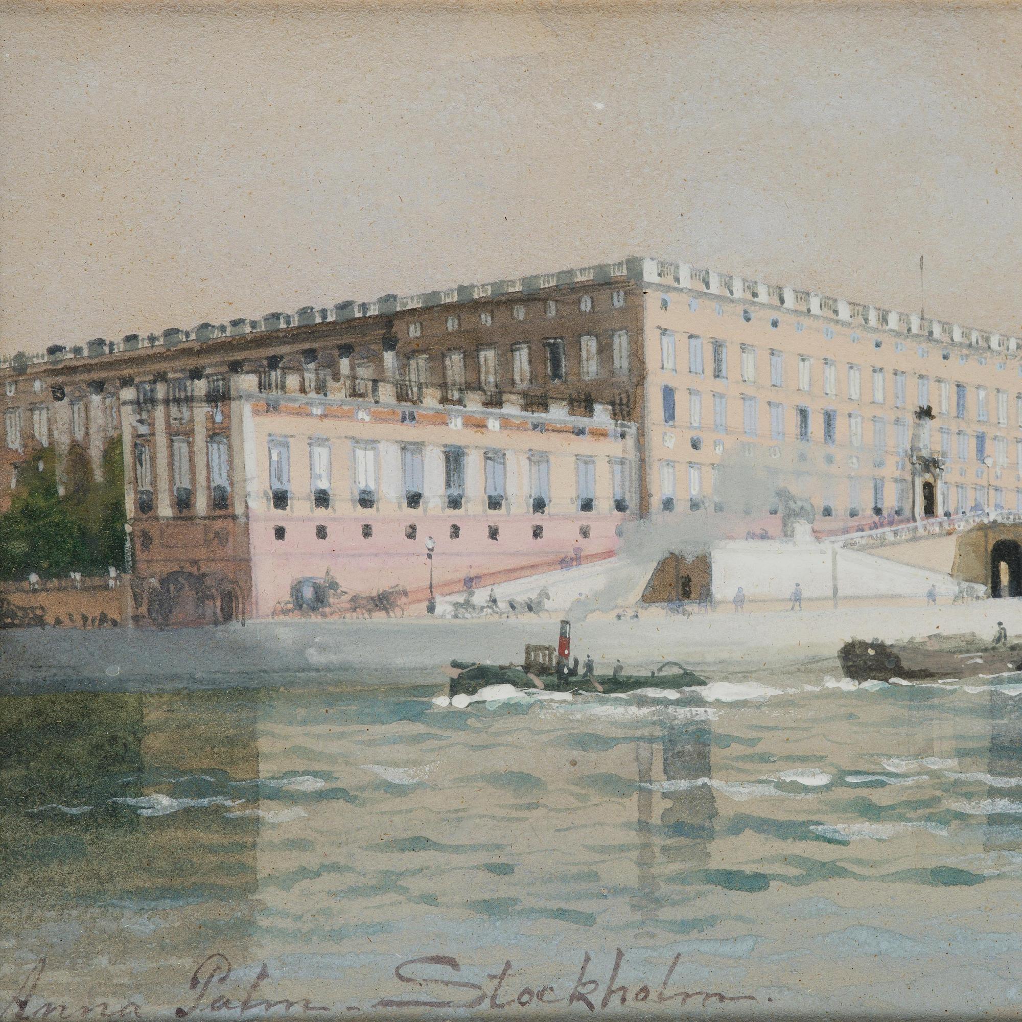 Anna Palm de Rosa, View of the Stockholm Palace.