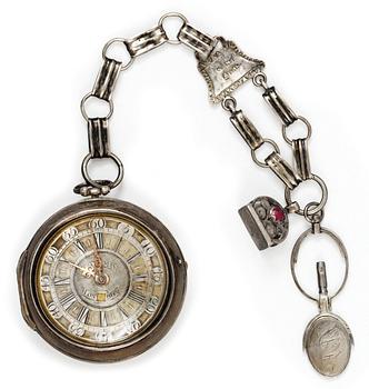 1112. A pocket watch by T. Swetman, London circa 1750.