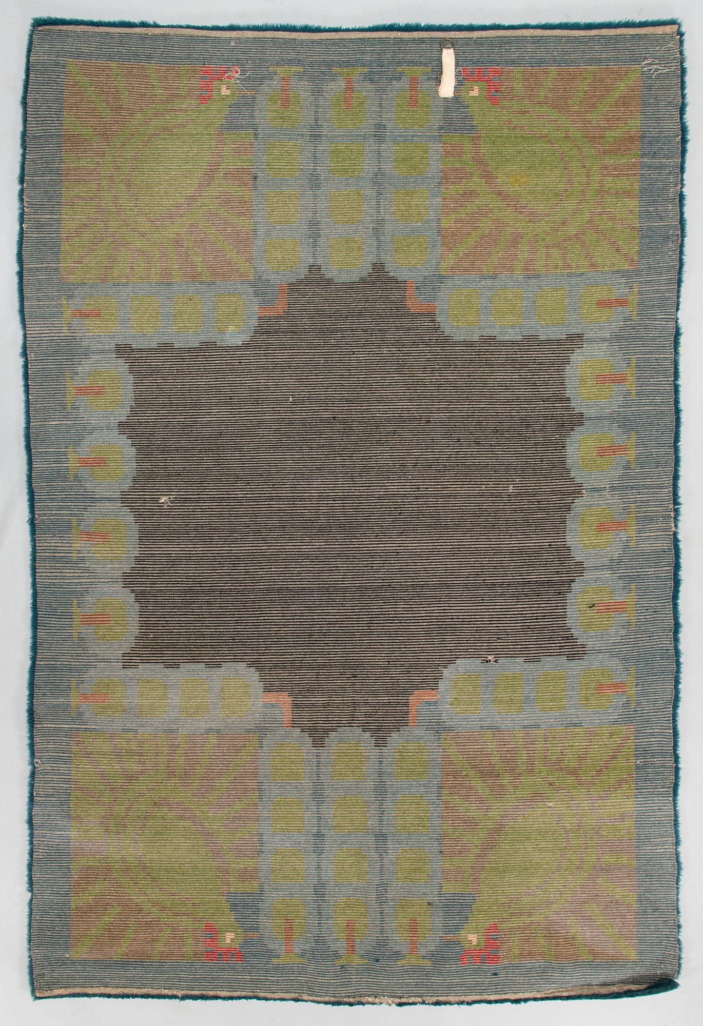 Ilona Jalava, A Finnish long pile rya rug, for Friends of Finnish Handicraft. Circa 200 x 135 cm.