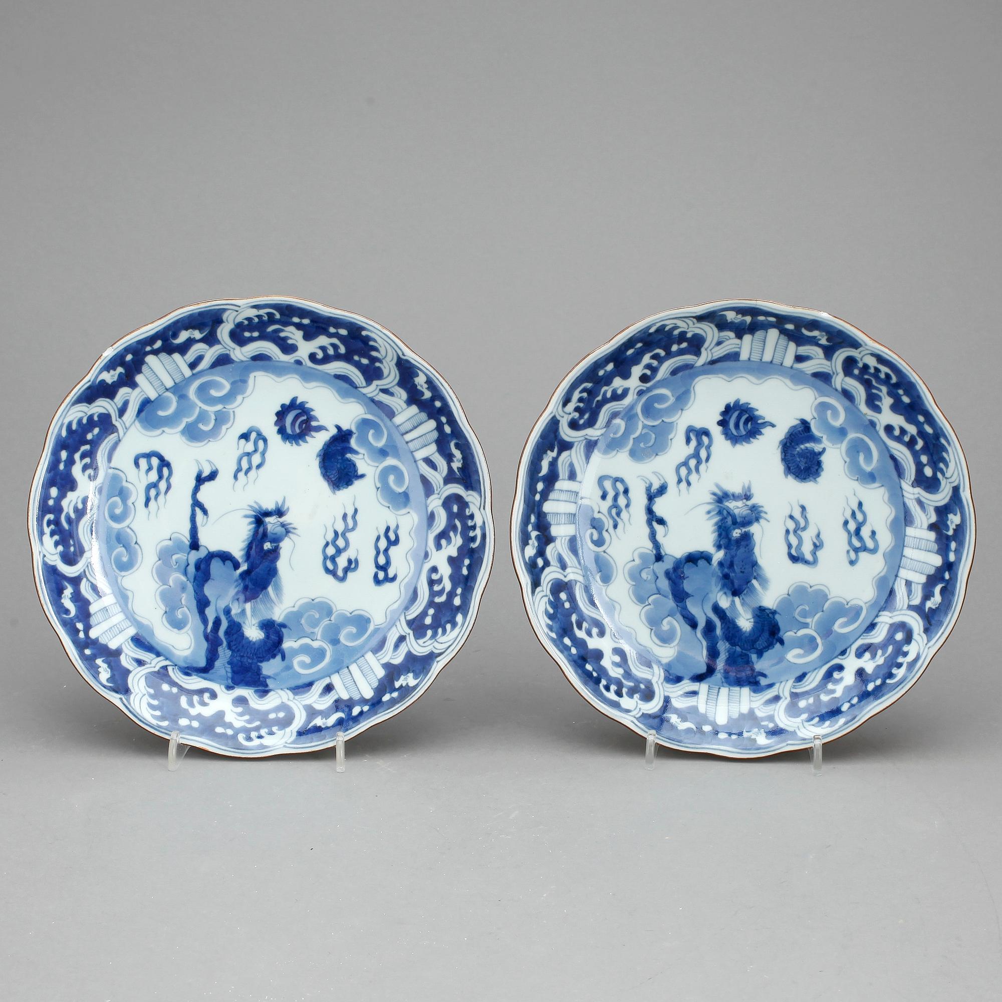 FAT, 2 st, porslin, Arita, Japan, Meiji.