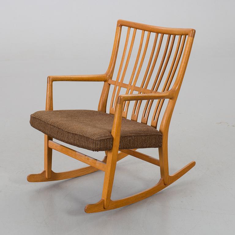 HANS J WEGNER, ROCKING CHAIR "ML-33" FOR MIKAEL LAURSEN DENMARK, 1950's.