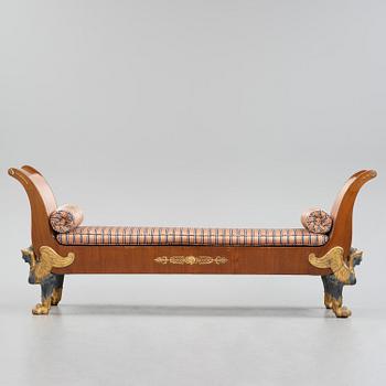 A Swedish Empire daybed, early 19th century.