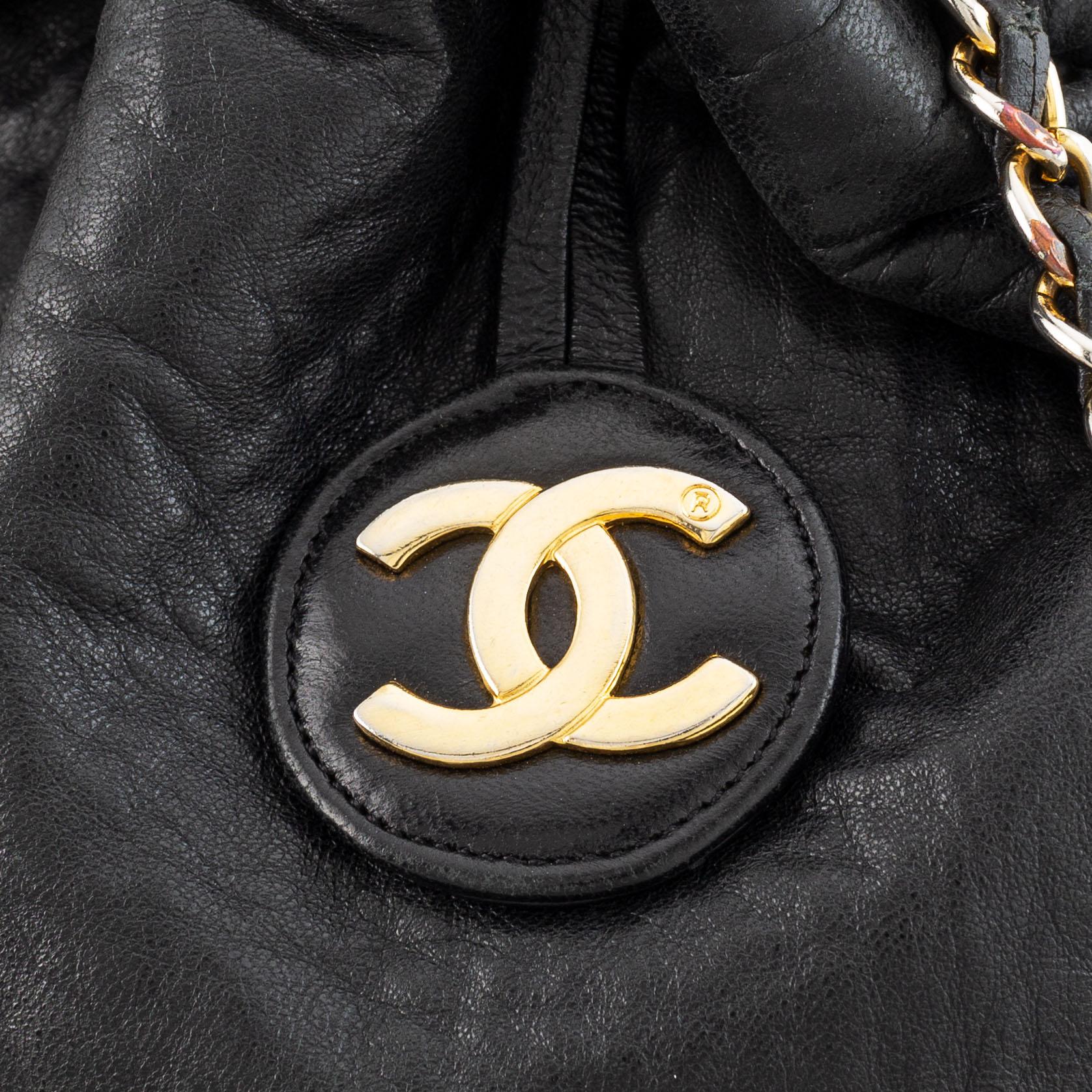 Chanel, väska, drawstring bag.