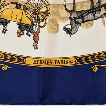 Hermès, scarf, “La Promenade de Longchamps”.
