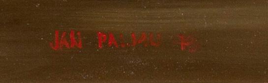JAN PALMU, öljy kovalevylle, signeerattu ja päivätty -78.