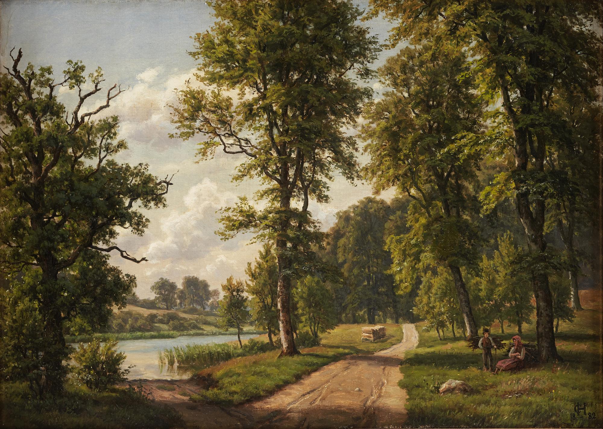 CARSTEN FREDERIK HENRICHSEN, oil on canvas. Signed och dated 1882.