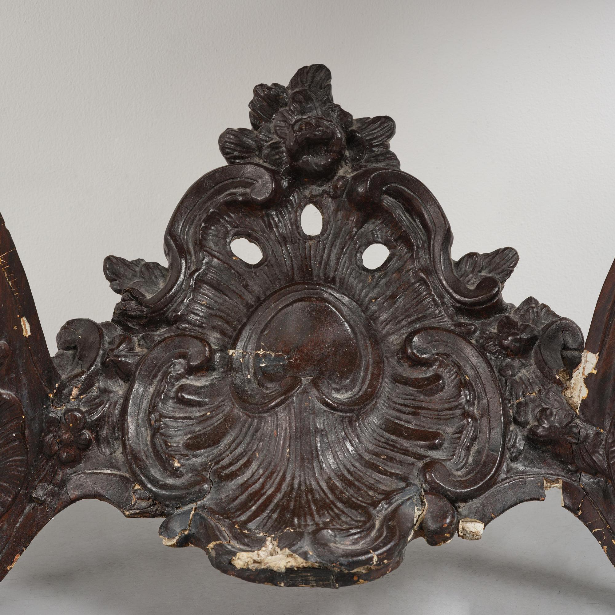 A rococo console table by A. Flodin (master in Stockholm 1758-74).