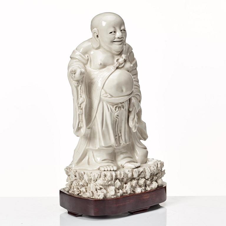 Figurin, blanc de chine. Qing dynastin.