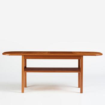 Josef Frank, a mahogany drop leaf table, Svenskt Tenn Sweden 1950s-1960s, model nr 1059.