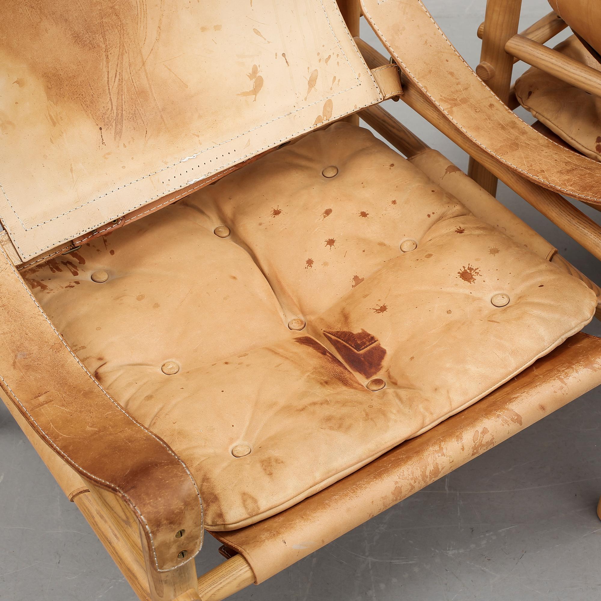 FÅTÖLJER, ett par, "Sirocco", Arne Norell, 1900-talets andra hälft.