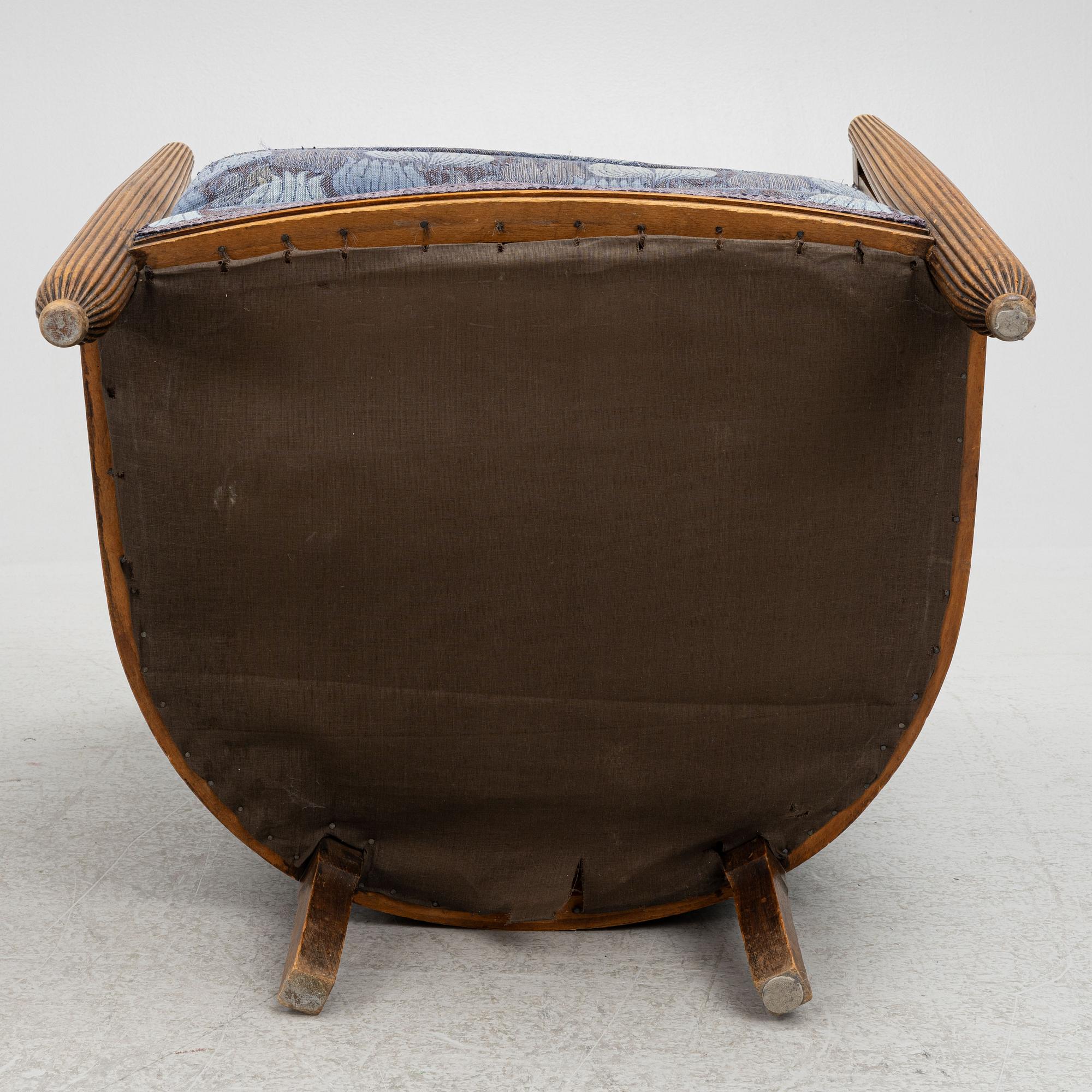 Paul Follot, attributed, a pair of armchairs, first half of the 20th century.