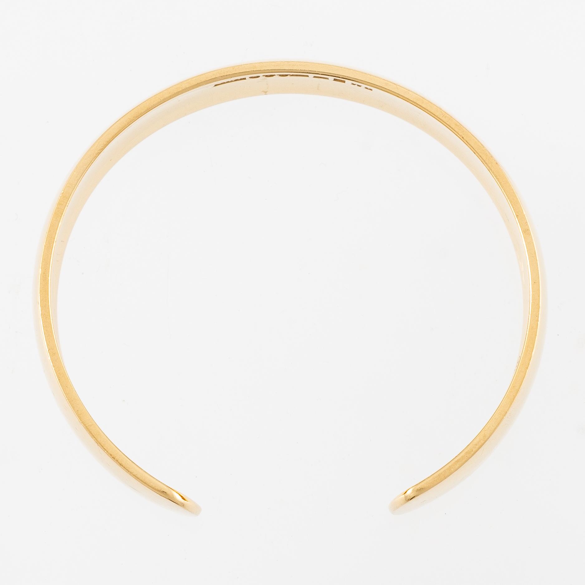 Sigurd Persson, a bangle, 18K gold, Stockholm 1973.