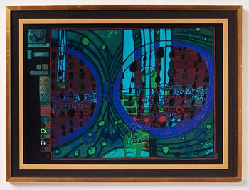 Friedensreich Hundertwasser, "Look at it on a rainy day (The Regentag portfolio)".