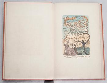 BOK, "William Blake's Songs of Innocence", Trianon Press, London, 1954. Numrerad 679/800 (1600).